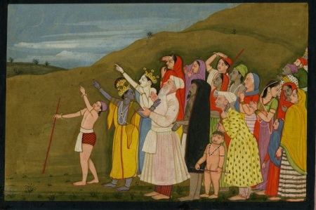 Krishna with Mughals